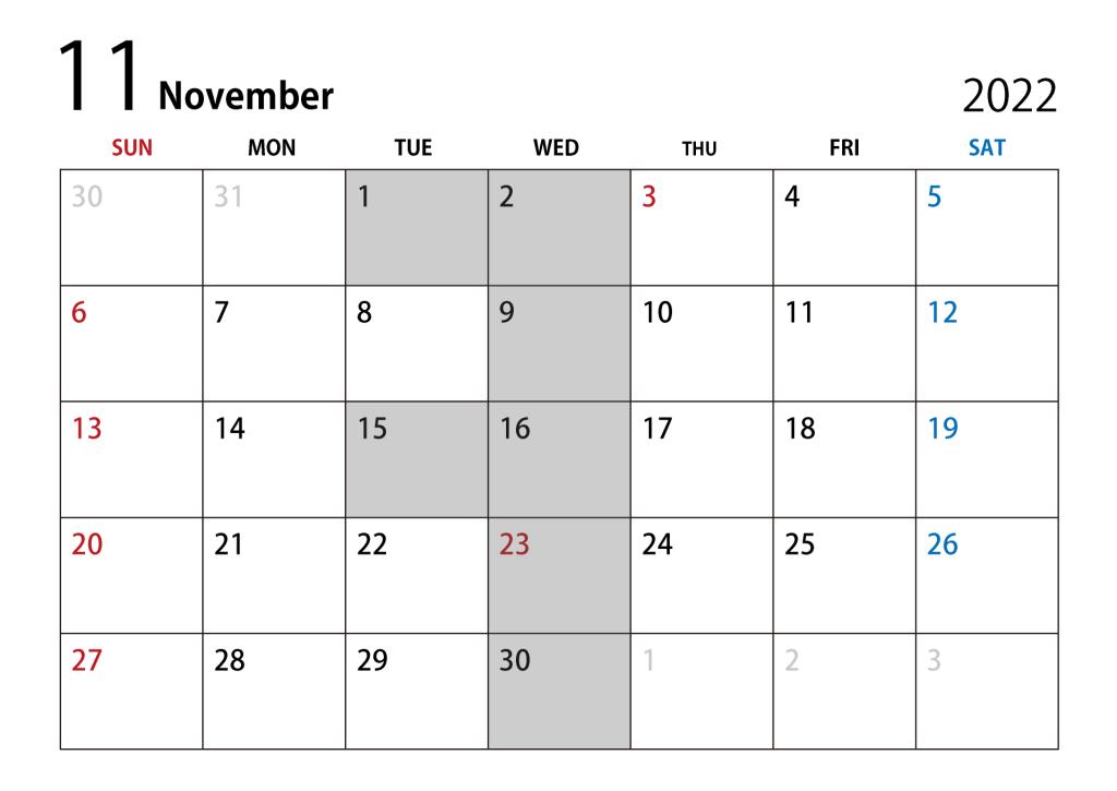 11月です…！