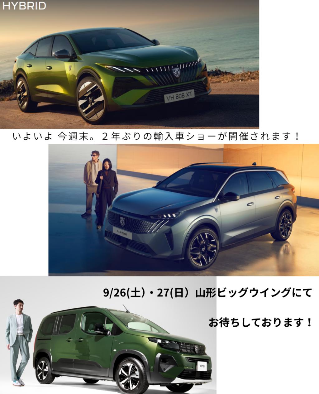 🦁輸入車ショー9/26㈯・27㈰開催